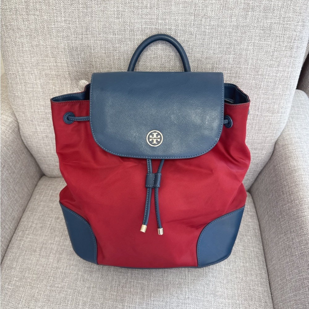 Tory Burch Red and Blue Women's Backpack